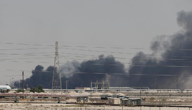 Saudi oil attack. PHOTO: Reuters
