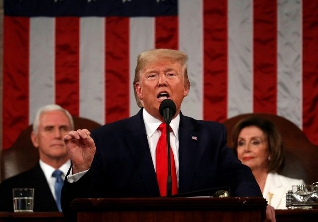 Donald Trump has got a lot of good news this week despite being only the third president ever to go to impeachment trial. PHOTO: AFP