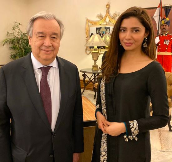 UN chief thanks Mahira Khan for her role as goodwill ambassador