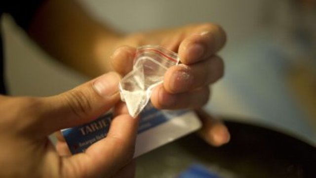 Interpol said delivery riders may be complicit or unwitting links in drug transportation.
PHOTO: AFP/FILE