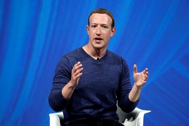 Facebook's founder and CEO Mark Zuckerberg speaks at the Viva Tech start-up and technology summit in Paris, France, May 24, 2018.
PHOTO: REUTERS