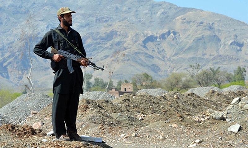 An AFP file image of a Khasadar personnel.