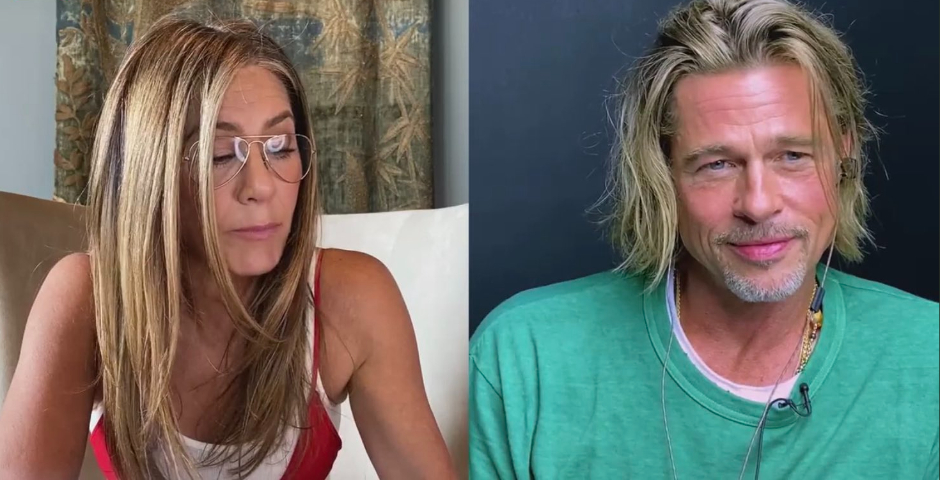 Brad Pitt and Jennifer Aniston team up onscreen for virtual fundraiser