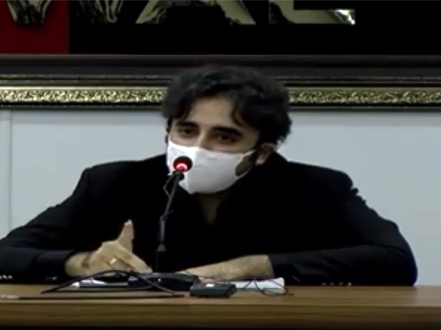 PPP Chairman Bilawal Bhutto Zardari. SCEREENGRAB