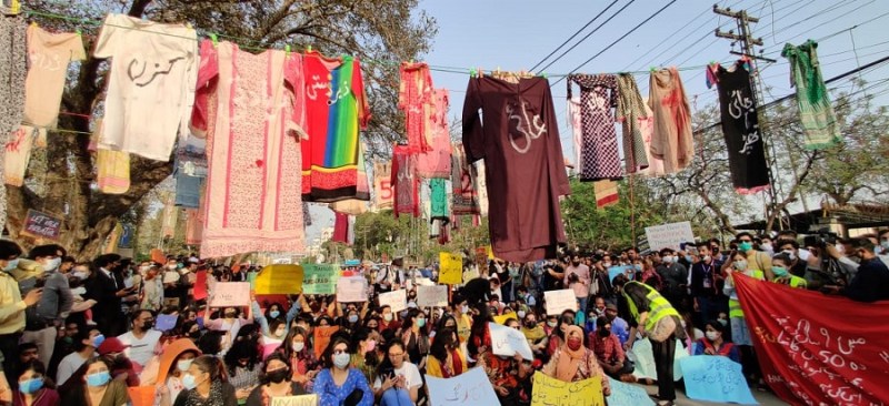 Women from across the country take to the streets to celebrate their day