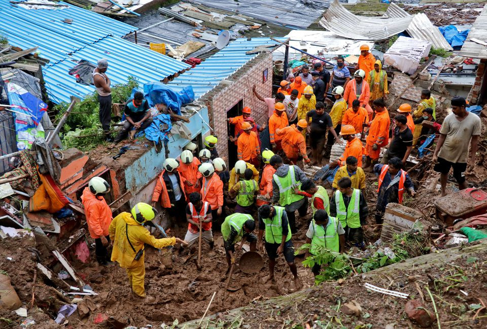 Landslides kill at least 30 in Mumbai after heavy rains