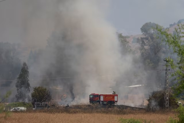 Northern Israel hit by missile barrage, emergency services report