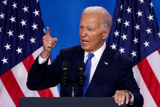 Trump poses significant threat to American security, warns Biden