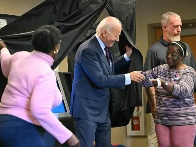 ‘Sweet’ or bittersweet? Biden votes in US election